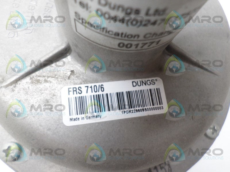 DUNGS FRS710/6 REGULATOR *NEW NO BOX*