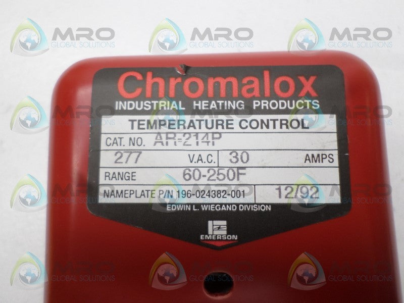 CHROMALOX AR-214P TEMPERATURE CONTROLLER 60/250F *NEW NO BOX*