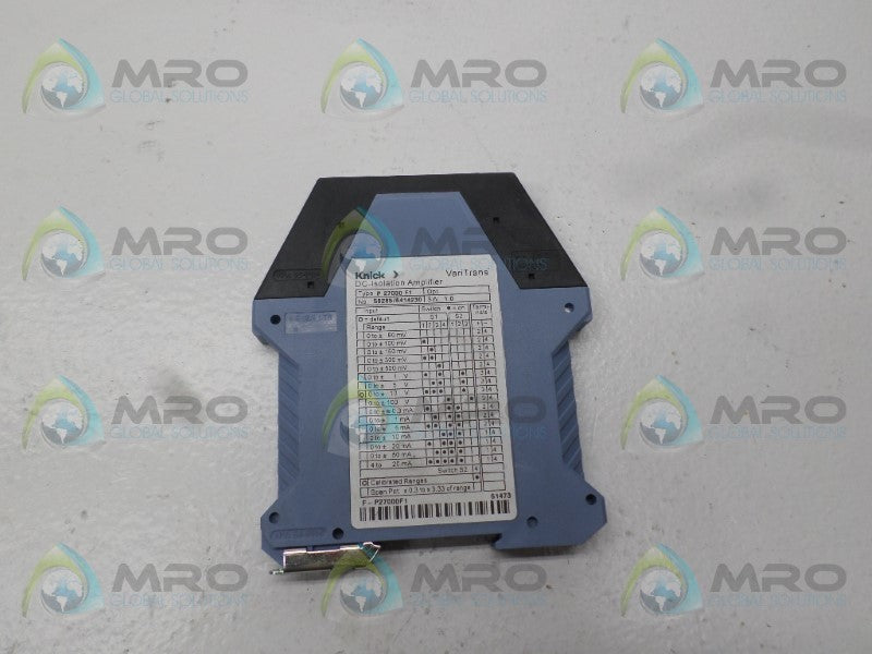 KNICK P27000F1 ISOLATION AMPLIFIER *NEW NO BOX*