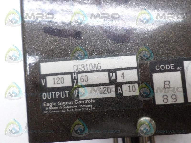 EAGLE SIGNAL CG310A6 TIMER 0-10 SEC. *NEW NO BOX*