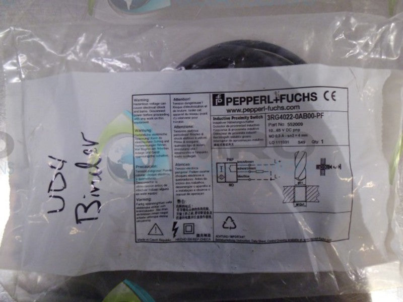 PEPPERL+FUCHS 3RG4022-0AB00-PF PROXIMITY SWITCH * NEW IN FACTORY BAG *