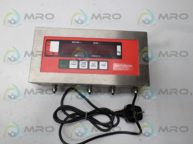 IAN FELLOWS LUCID WEIGHT INDICATOR (AS PICTURED) *USED*