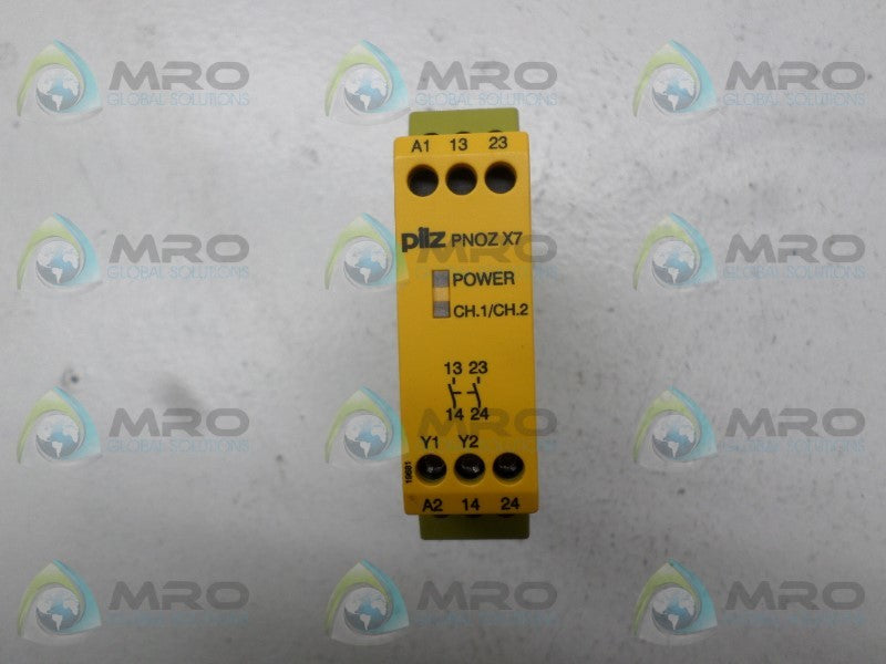PILZ PNOZX724VACDC2n/o 774059 SAFETY RELAY 24VACDC *NEW NO BOX*