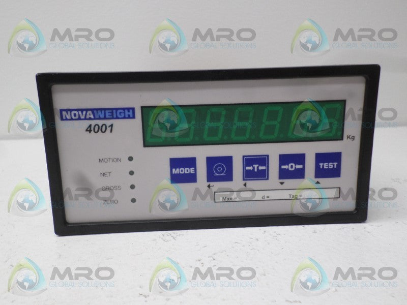 NOVAWEIGH 4001/1 DIGITAL CONTROLLER 230VAC  NSNP