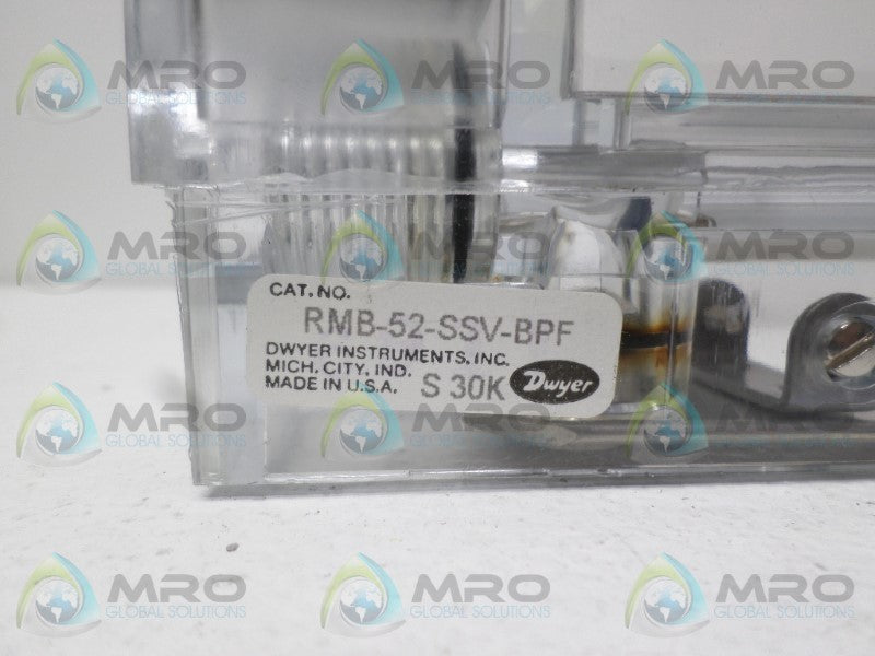 DWYER RMB-52-SSV-BPF FLOW METER *NEW NO BOX*