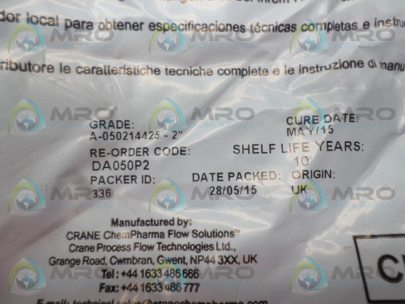 SAUNDERS DA050P2 A-050214425-2 VALVE DIAPHRAGM 2" * NEW IN FACTORY BAG *