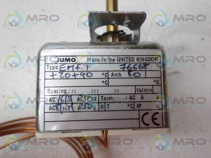 JUMO EMF-1 THERMOSTAT 20/90C *NEW NO BOX*