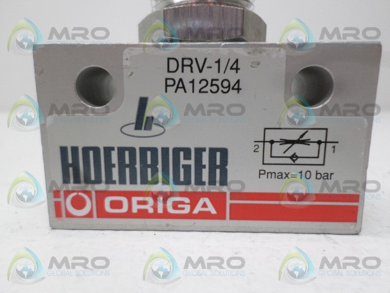 HOERBIGER DRV-1/4 PA12594 FLOW CONTROL VALVE  NSNP