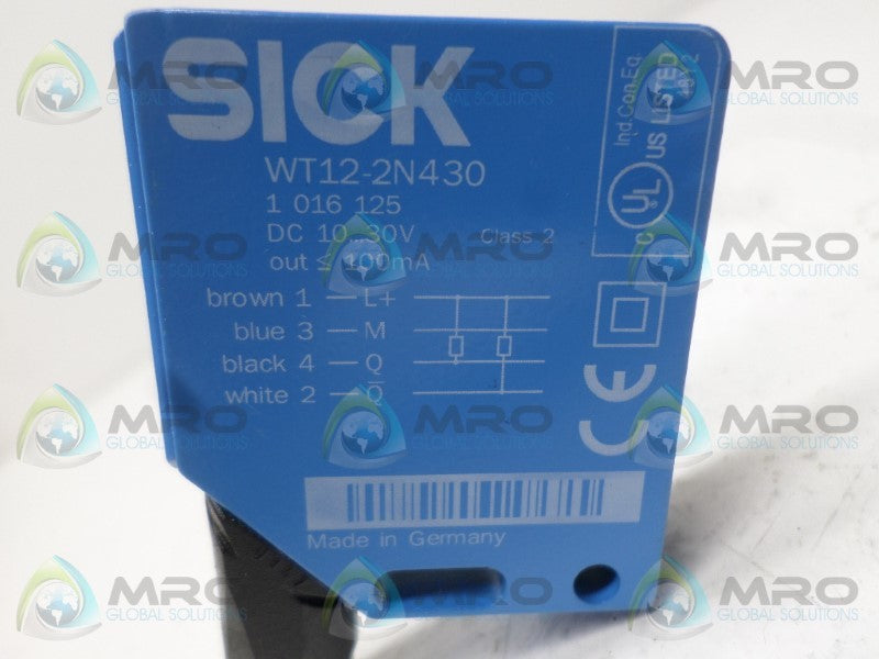 SICK WT12-2N430 PHOTOELECTRIC SENSOR *NEW NO BOX*