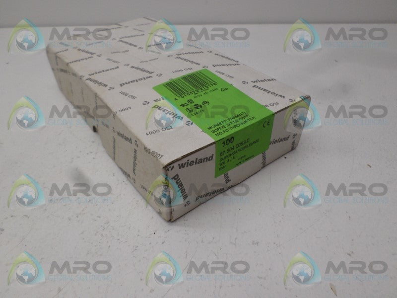 WIELAND WK4/U 57.504.0053.0 TERMINAL BLOCK (PKG OF 100) *FACTORY SEALED*