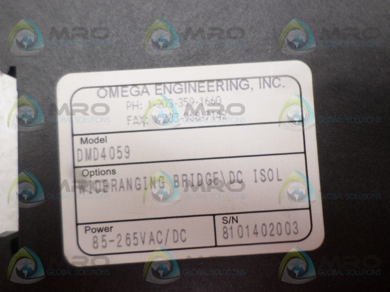 OMEGA DMD4059 DC ISOLATED TRANSMITTER *NEW NO BOX*
