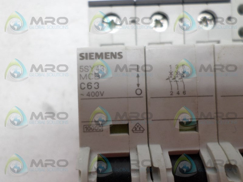 SIEMENS 5SY4363-7 CIRCUIT BREAKER 63A *USED*