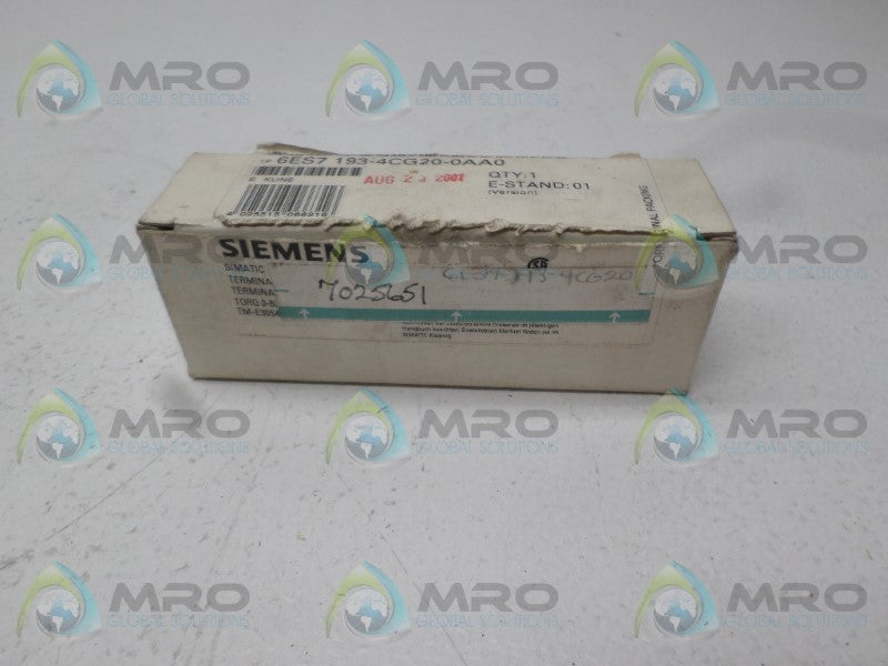 SIEMENS SIMATIC 6ES7193-4CG20-0AA0 TERMINAL BLOCK *NEW IN BOX*