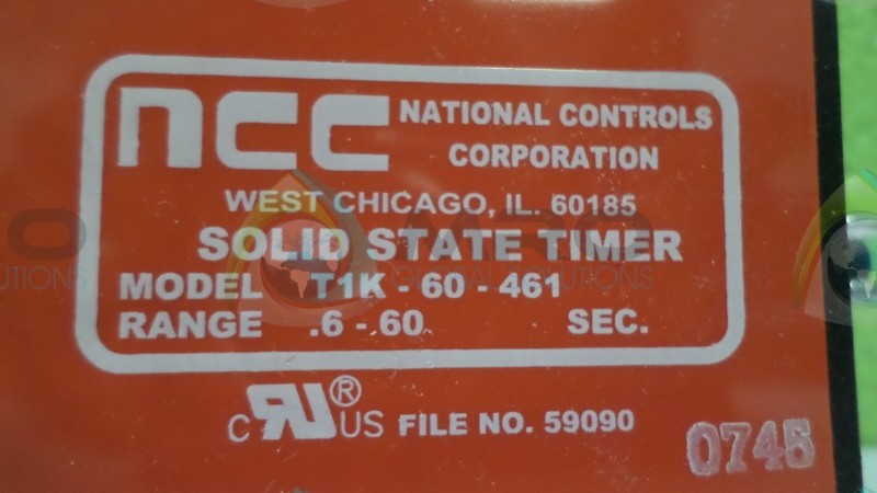 NCC T1K-60-461 SOLID STATE TIMER *NEW IN BOX*