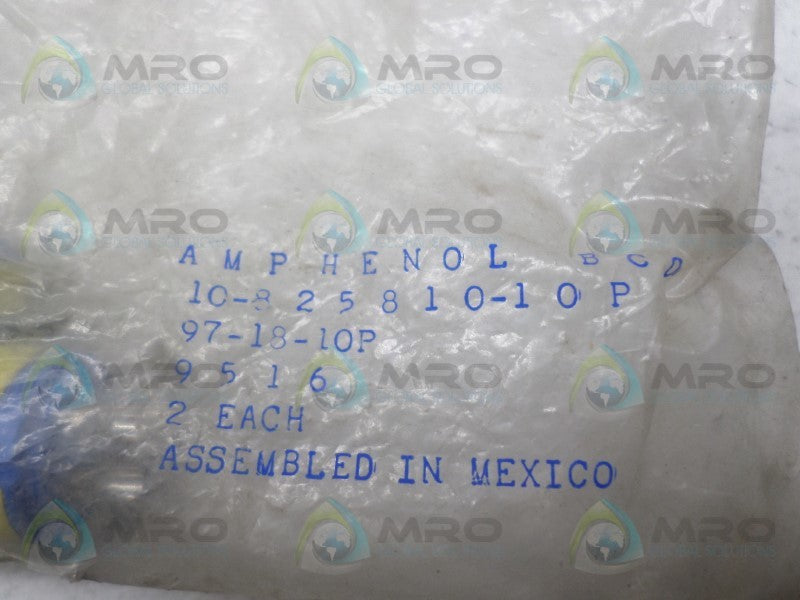 AMPHENOL 10-825810-10P CONNECTOR * NEW IN FACTORY BAG *