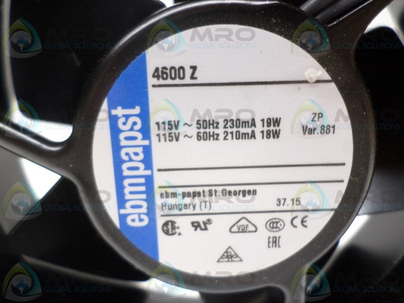 EBM PAPST 4600Z 211-9320 FAN *NEW IN BOX*