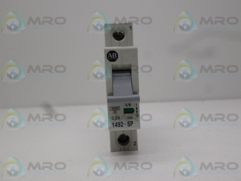 ALLEN BRADLEY 1492-SP1C200 SER. C CIRCUIT BREAKER 20A *NEW NO BOX*