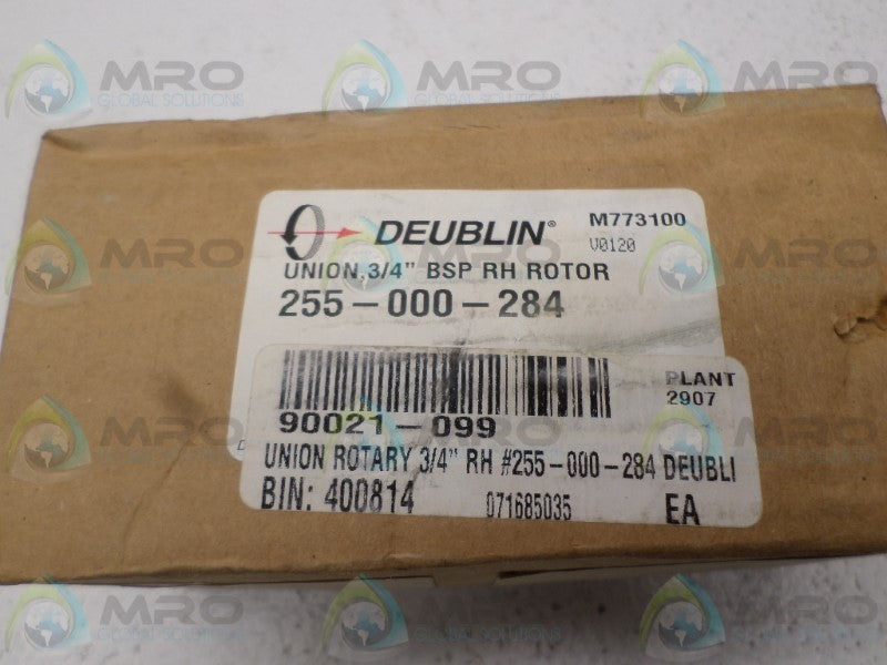 DEUBLIN 255-000-284 ROTARY UNION JOINT * FACTORY SEALED *