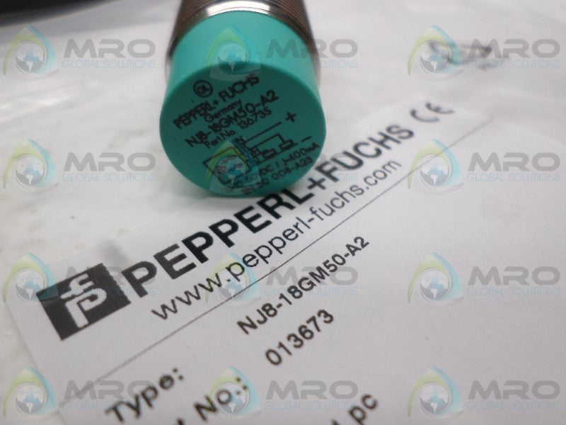PEPPERL+FUCHS NJ8-18GM50-A2 PROXIMITY SENSOR * NEW IN FACTORY BAG *