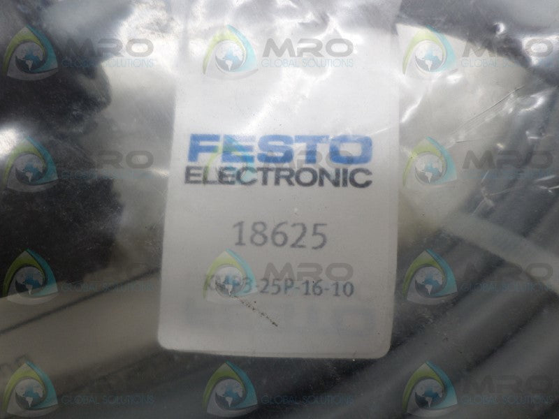 FESTO KMP3-25P-16-10 18625 CONNECTING CABLE * NEW IN FACTORY BAG *