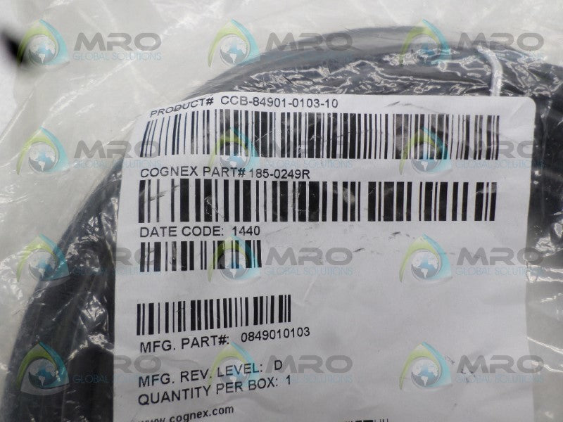 COGNEX CCB-84901-0103-10 185-0249R 0849010103 CABLE * NEW IN FACTORY BAG *