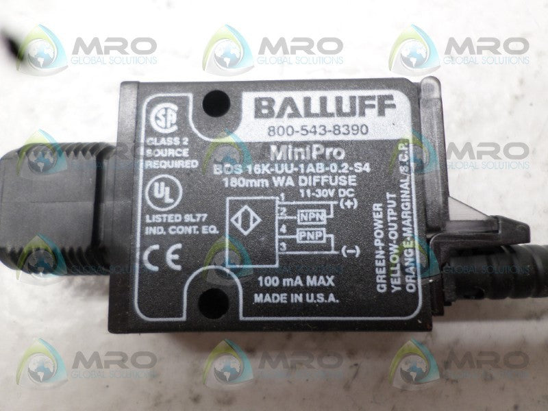 BALLUFF BOS16K-UU-1AB-0.2-S4 PHOTOELECTRIC SENSOR  NSNP