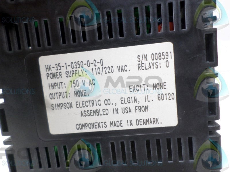 SIMPSON HK-35-1-0350-0-0-0 NSNP