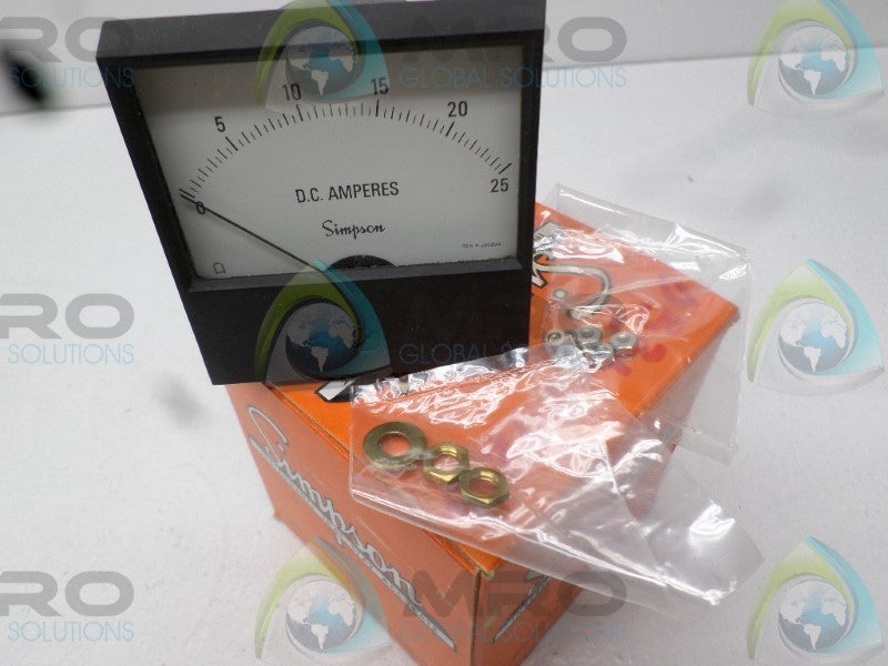 SIMPSON 2123 17482 PANEL METER 0-25   NSMP