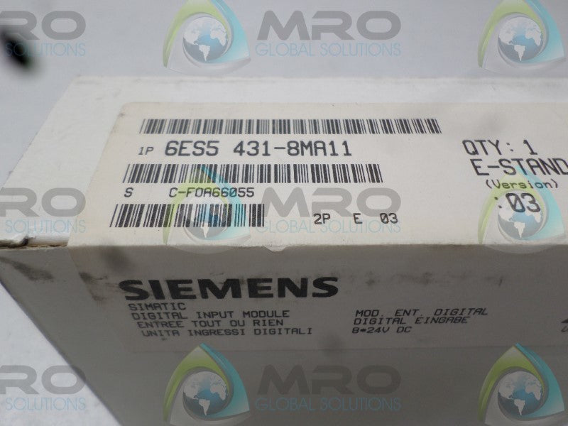 SIEMENS SIMATIC S5 6ES5431-8MA11 INPUT MODULE * FACTORY SEALED *