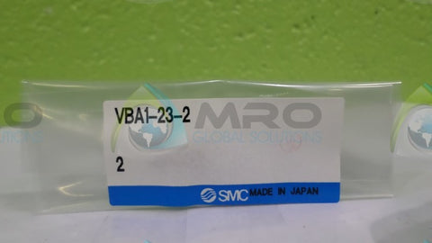 (LOT OF 2) SMC VBA1-23-2 CHECK VALVE * NEW IN BAG *