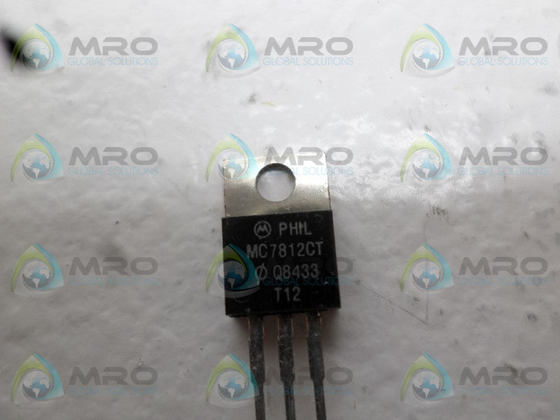 MOTOROLA MC7812CT VOLTAGE REGULATOR * NEW NO BOX *