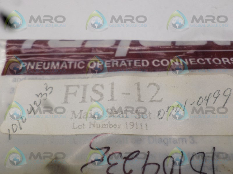 FASTEST FIS1-12 MAIN SEAL KIT * NEW IN FACTORY BAG *