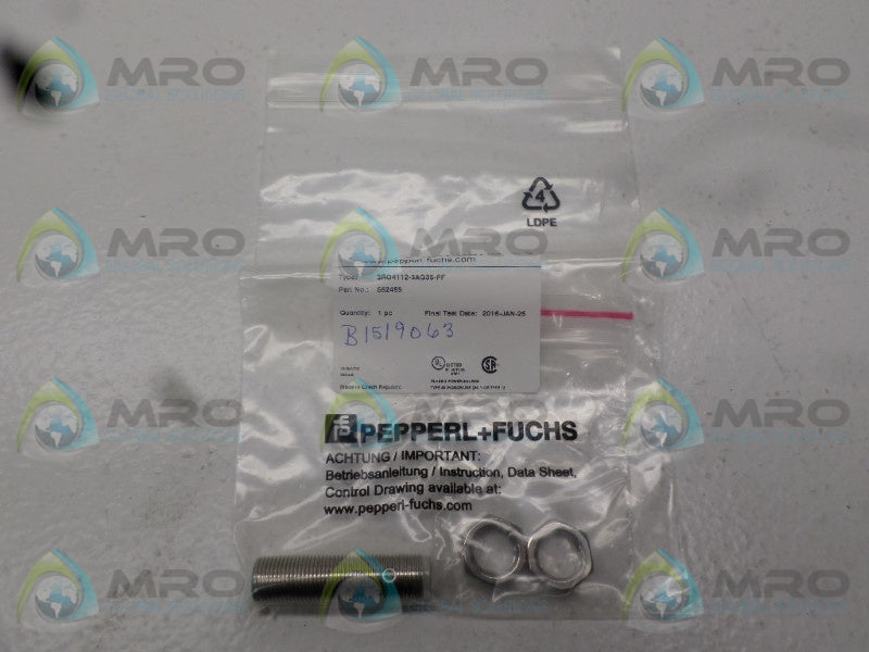 PEPPERL+FUCHS 3RG4112-3AG35-PF 552459 PROXIMITY SENSOR * NEW IN FACTORY BAG *