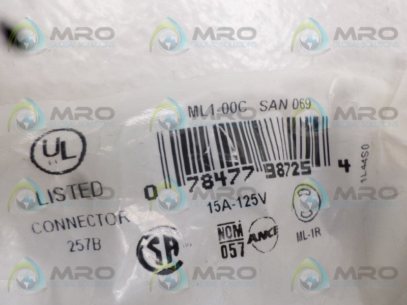 LEVITON ML1-00C LOCKING CONNECTOR * NEW IN FACTORY BAG *