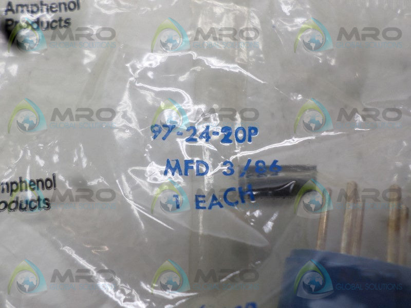 AMPHENOL 97-24-20P INSERT * NEW IN FACTORY BAG *