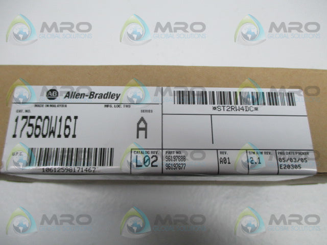 ALLEN BRADLEY CONTROLLOGIX 1756-OW16I SER. A F/W 2.1 DATE:2005* FACTORY SEALED *