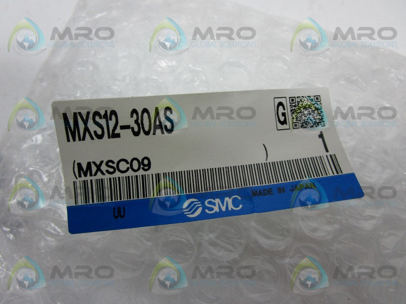 SMC MXS12-30AS PNEUMATIC SLIDE TABLE CYLINDER * NEW IN FACTORY BAG *