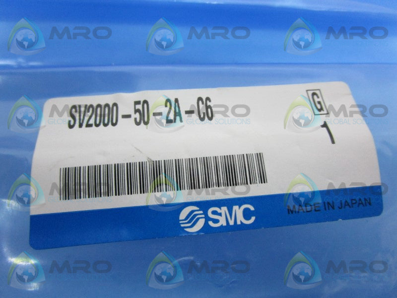 SMC SV2000-50-2A-C6 MANIFOLD BLOCK * NEW IN FACTORY BAG *