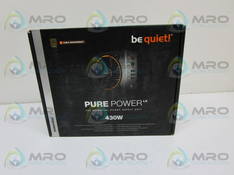 BE QUIET BQTL8-CM-430W POWER SUPPLY UNIT * FACTORY SEALED *