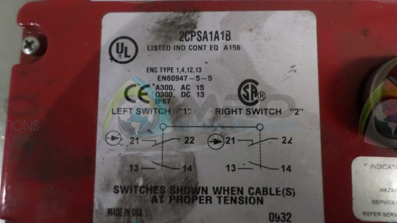 HONEYWELL 2CPSA1A1B SWITCH  UNMP