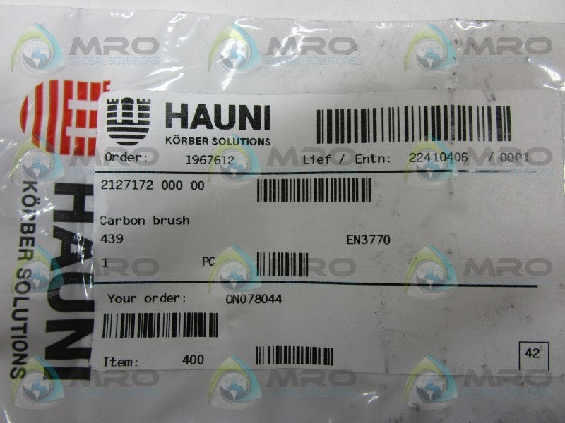 INDUSTRIAL MRO 439 CARBON BRUSH * NEW IN FACTORY BAG *