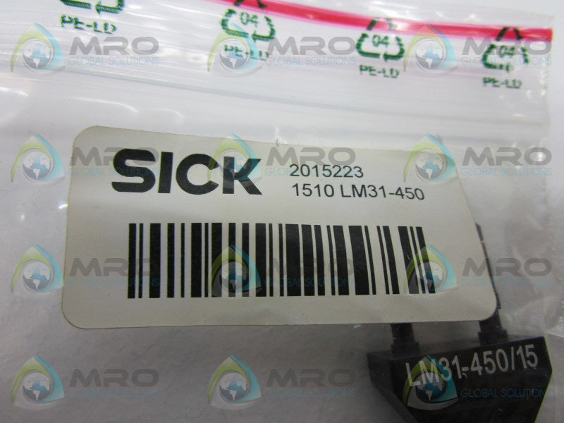 SICK LM31-450 OPTICAL FIBER SENSOR * NEW IN FACTORY BAG *