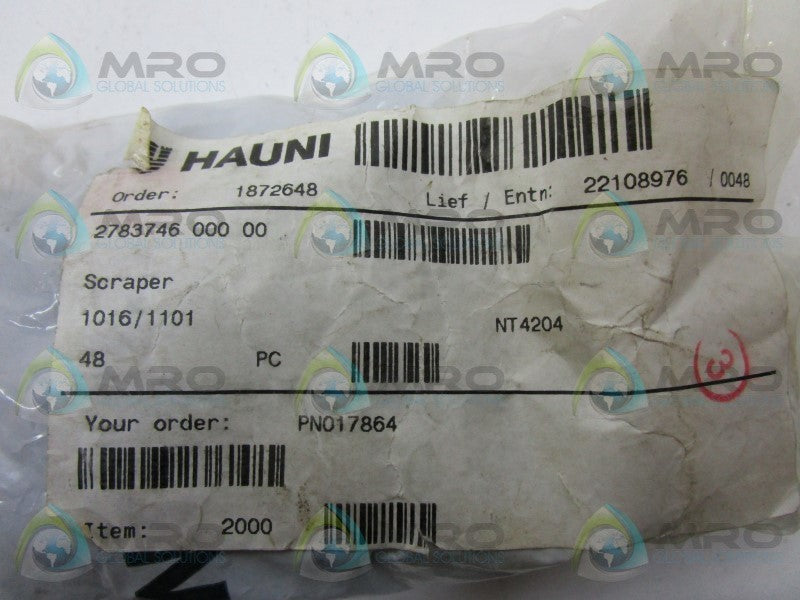INDUSTRIAL MRO 1016/1101 SCRAPER (PKG OF 48) * NEW IN FACTROY BAG *