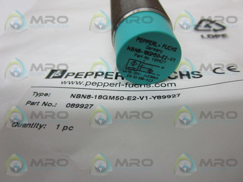 PEPPERL+FUCHS NBN8-18GM50-E2-V1-Y89927 PROXIMITY SENSOR * NEW IN FACTORY BAG *