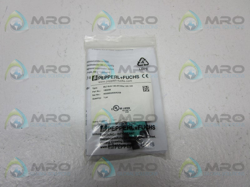 PEPPERL+FUCHS ML7-8-H-140-RT/65a/120/143 PHOTO SENSOR * NEW IN FACTORY BAG *