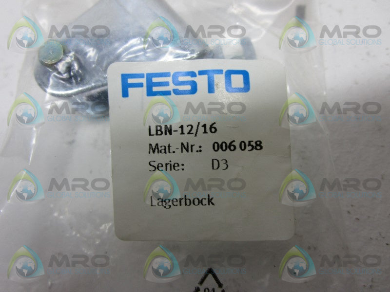 FESTO LBN-12/16 CLEVIS FOOT MOUNTING * NEW IN FACTORY BAG *