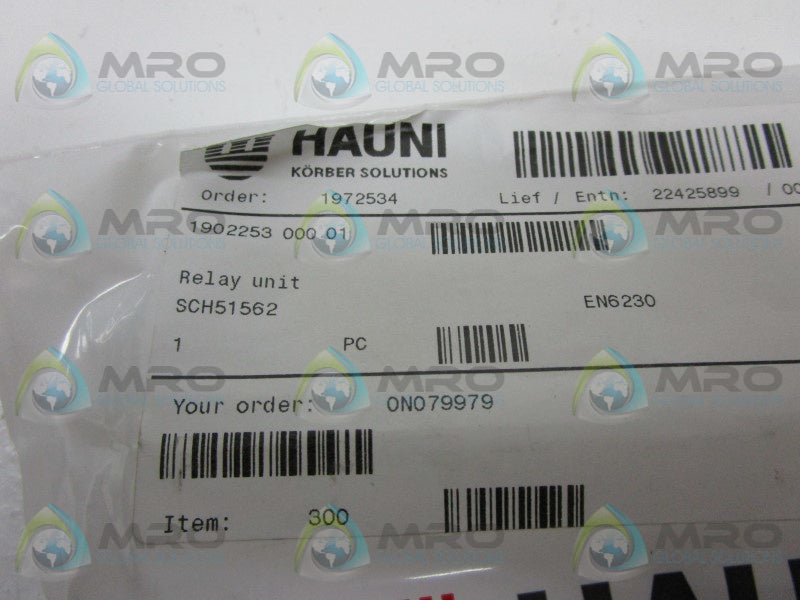 INDUSTRIAL MRO 1902253-000-01-EN6230 RELAY UNIT * NEW IN FACTORY BAG *