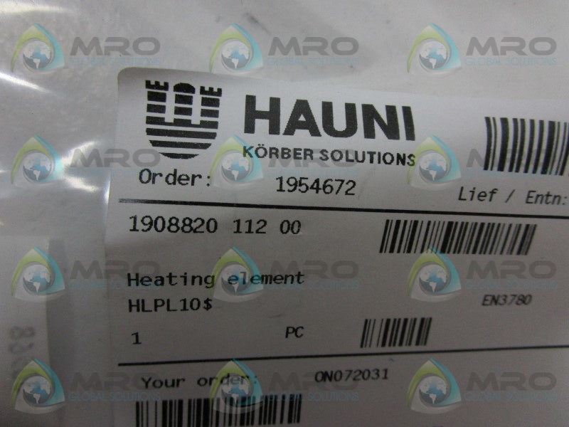 INDUSTRIAL MRO 1908820-112-00 HEATING ELEMENT * NEW IN FACTORY BAG *