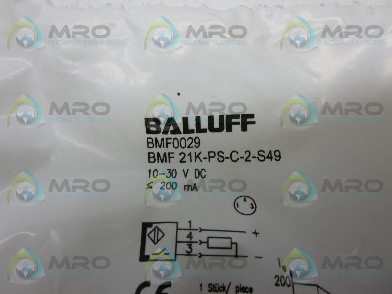 BALLUFF BMF21K-PS-C-2-S49 MAGNETIC FIELD SENSOR * NEW IN FACTORY BAG *