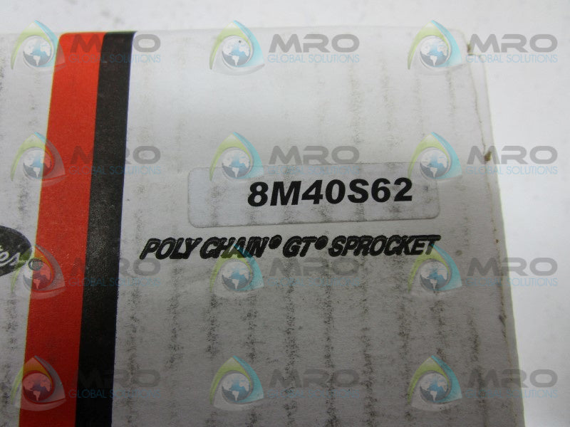GATES 8M40S62 POLY CHAIN GT SPROCKET * FACTORY SEALED *